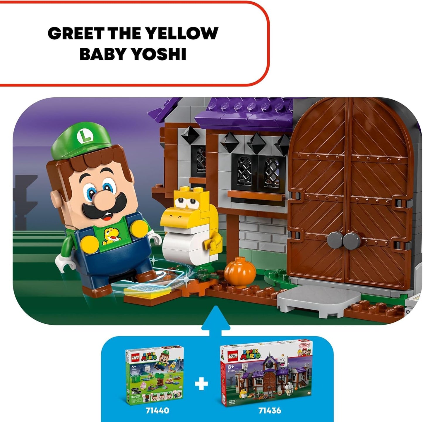 LEGO Super Mario King Boo's Haunted Mansion - Building Toy for Kids Ages 8+ - Mario Toy W/ 4 Minifigures - Gift for Boys, Girls, & Gamers - 71436