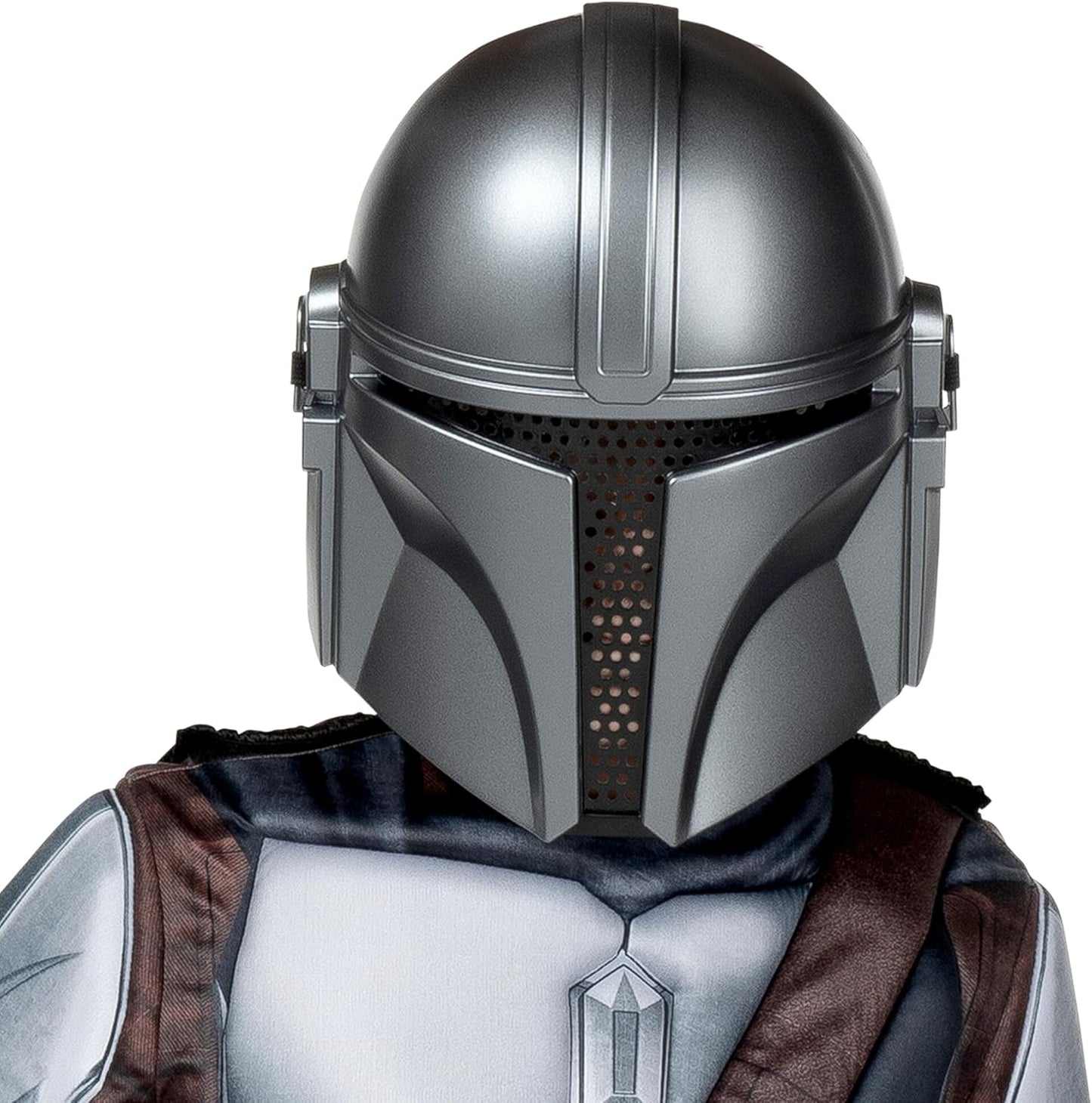Star Wars The Mandalorian Official Youth Costume - Premium Quality Padded Jumpsuit with Plastic Mask and Detachable Cape