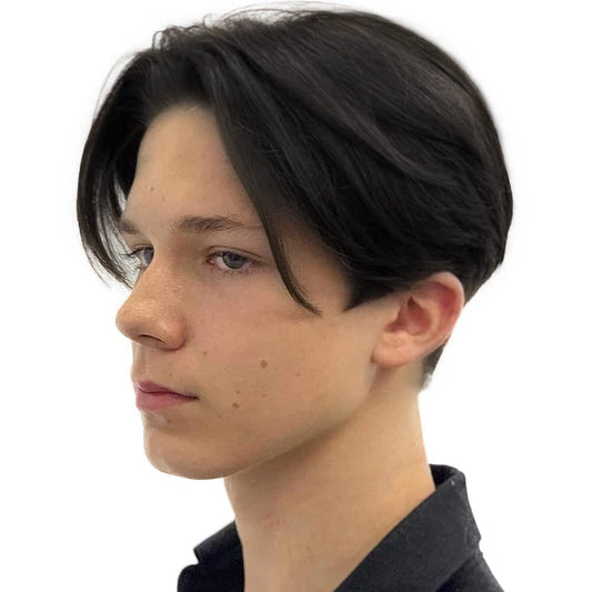 Kaneles Mullet Wigs for Men 80s Costumes Fancy Party Accessory Cosplay Wig (Light Brown)