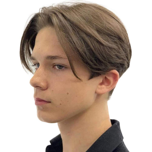 Kaneles Mullet Wigs for Men 80s Costumes Fancy Party Accessory Cosplay Wig (Light Brown)
