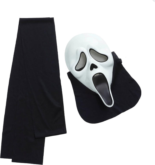 Fun World mens Adult Scream Ghost Face Costume, Black, One Size US