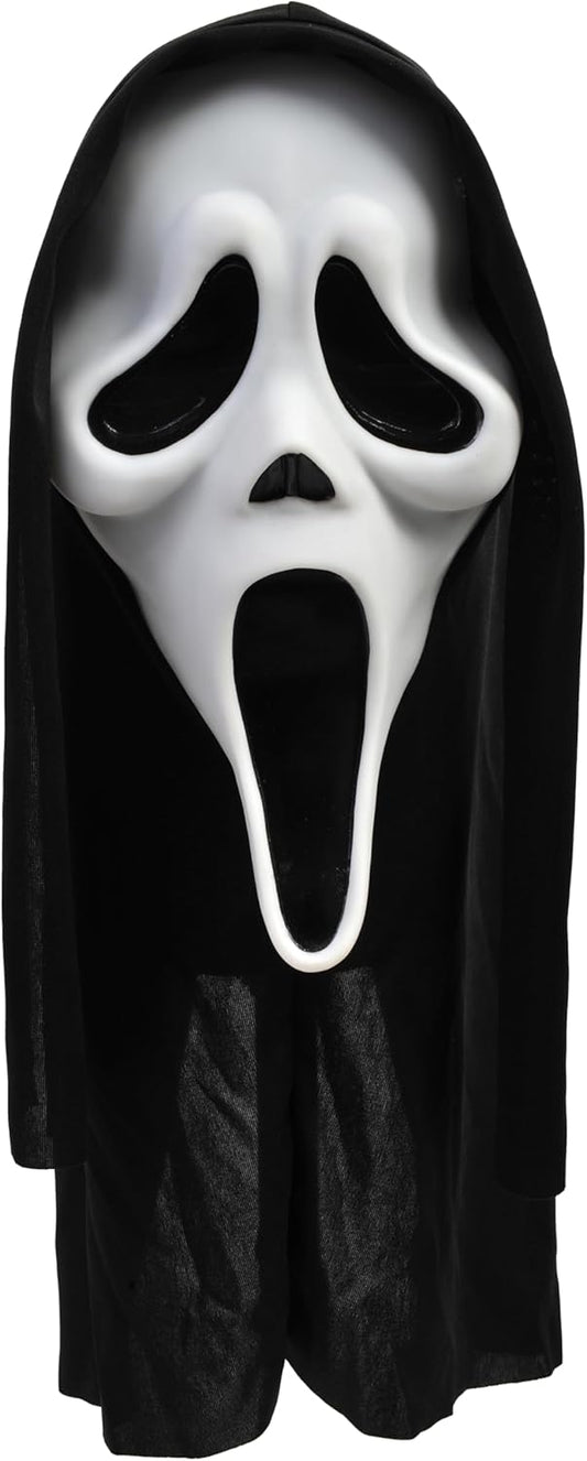 Ghost Face Mask With Shroud