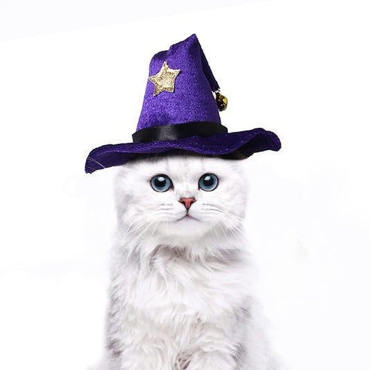 NAMSAN Pet Sailor Costume for Cats Small Dogs, Cat Halloween Costumes, Small Dog Sailor Outfit, Cat Sailors Hat with Tie Collar, Pet Navy Costume for Kitten Puppy Statue Toys Decoration