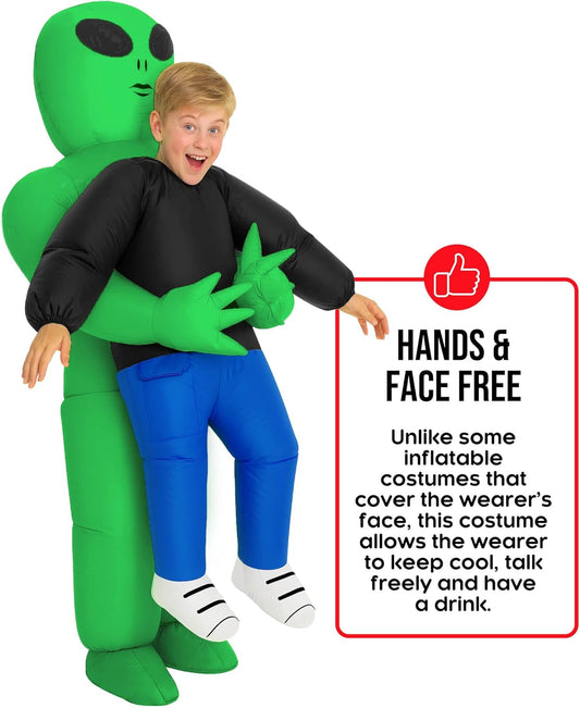 Morph Kids Alien Costume, Blow Up Inflatable Alien Costumes for Boys, Halloween Costumes for Kids, Boys Halloween Costume