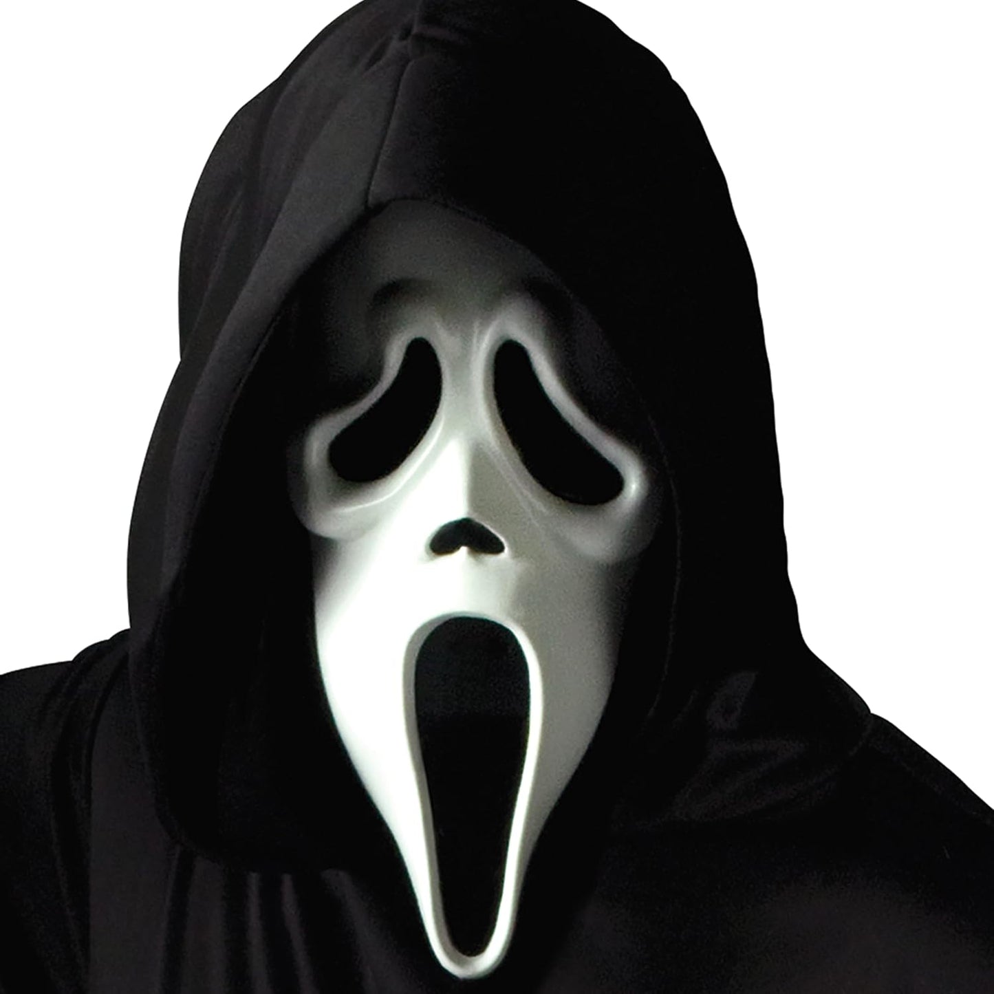 Ghost Face Mask With Shroud