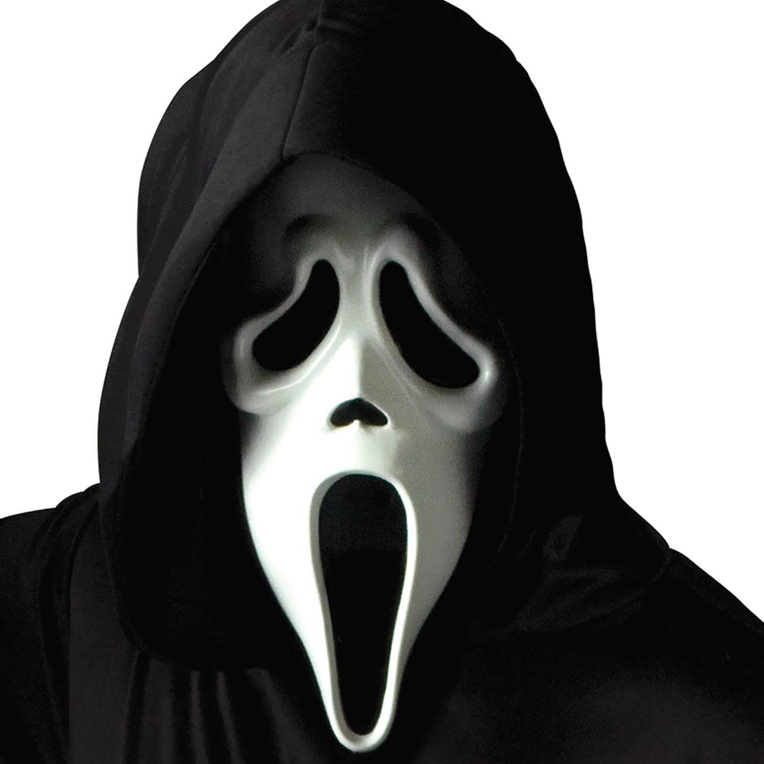 Ghost Face Mask With Shroud