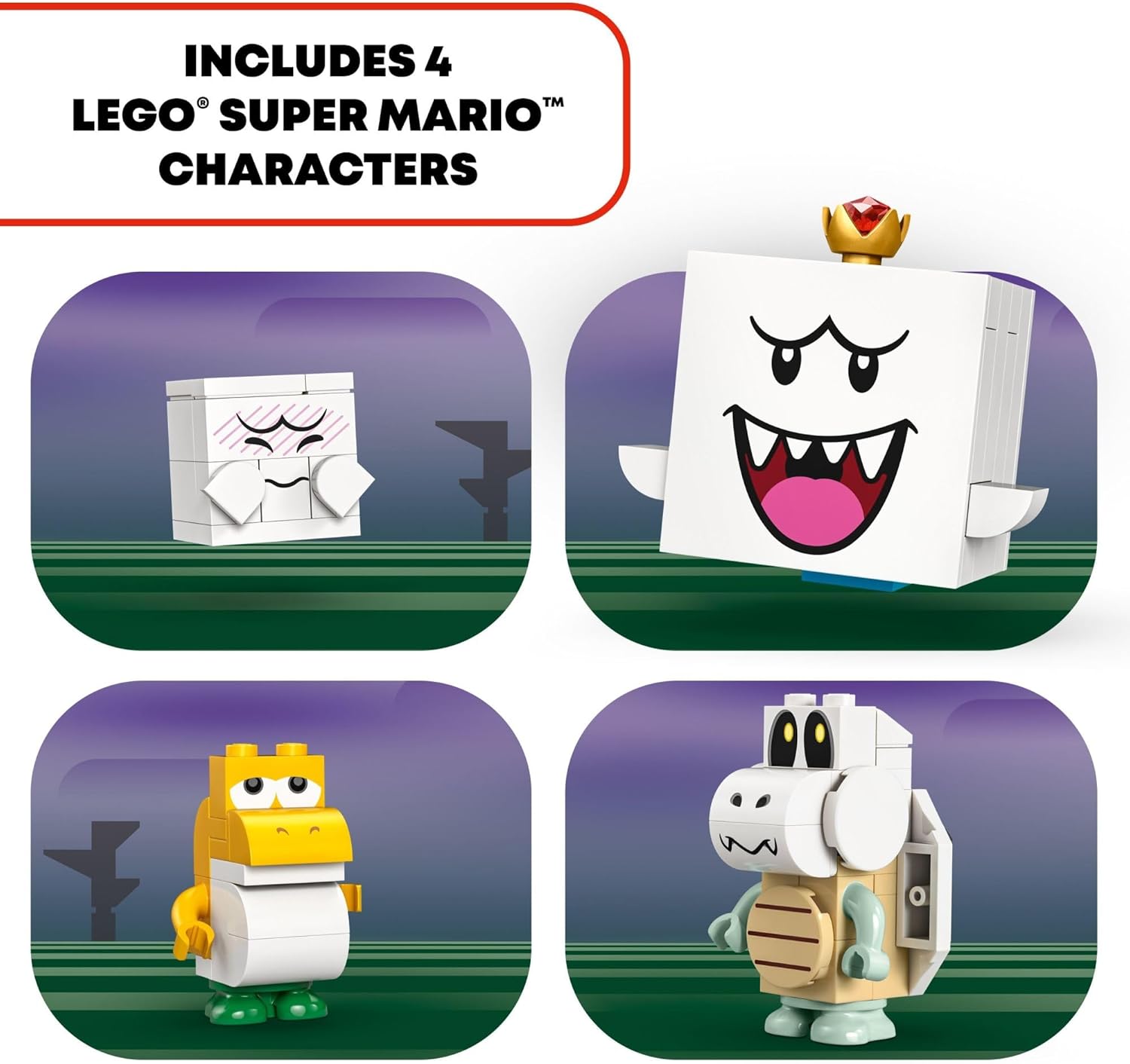 LEGO Super Mario King Boo's Haunted Mansion - Building Toy for Kids Ages 8+ - Mario Toy W/ 4 Minifigures - Gift for Boys, Girls, & Gamers - 71436