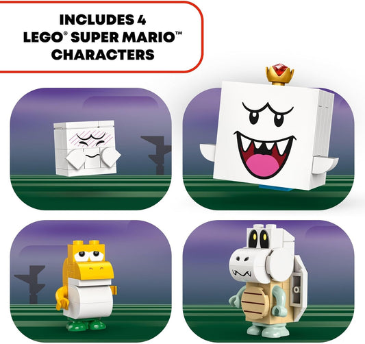 LEGO Super Mario King Boo's Haunted Mansion - Building Toy for Kids Ages 8+ - Mario Toy W/ 4 Minifigures - Gift for Boys, Girls, & Gamers - 71436