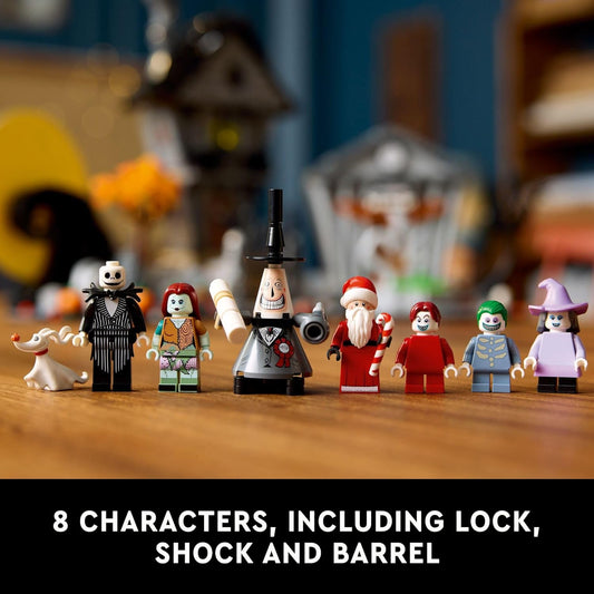 LEGO Disney Tim Burton's The Nightmare Before Christmas Decor - Building Set for Adults for Display, Ages 18+ - Collectible DIY Craft for Fans of Iconic Movie with Minifigures Included - 21351