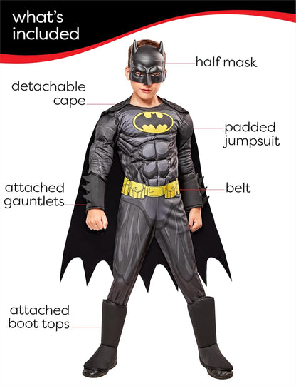 Rubie's Costume Boys DC Comics Deluxe Batman Costume