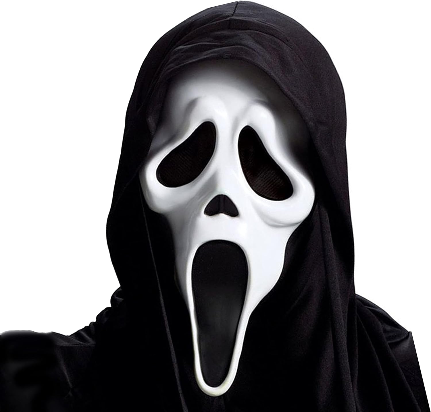 Ghost Face Mask With Shroud