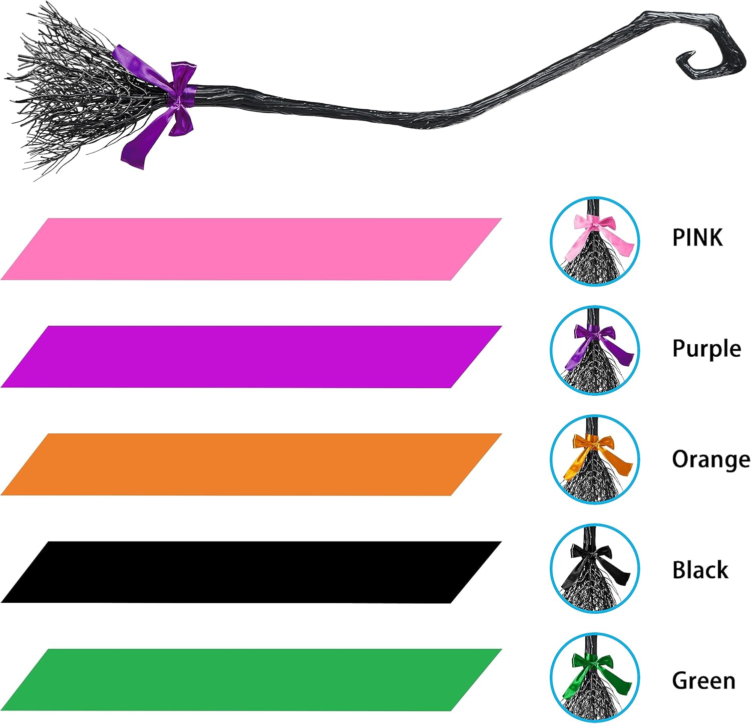 Spooktacular Creations Child Girl Orange Purple Witch Costume, Toddler Witch Outfit Set for Kids Halloween Dress Up Parties