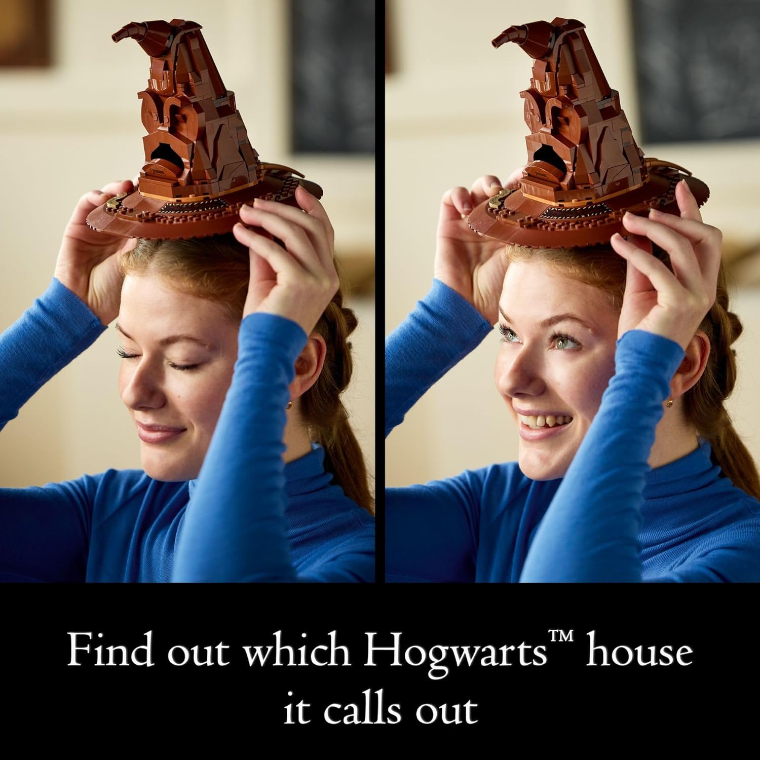 LEGO Harry Potter Talking Sorting Hat W/ 31 Voices - Harry Potter Building Set - Gift Idea for Adults, Women & Men, 18+ - 76429