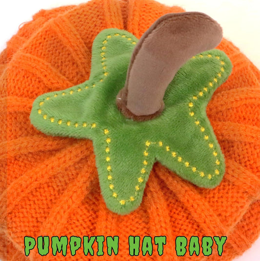 Pumpkin Hat Baby - Halloween Beanie Pumpkin Costume, Winter Knitted Beanie Hats for Infant, Kids, Toddler & Newborn Boys Girls Orange
