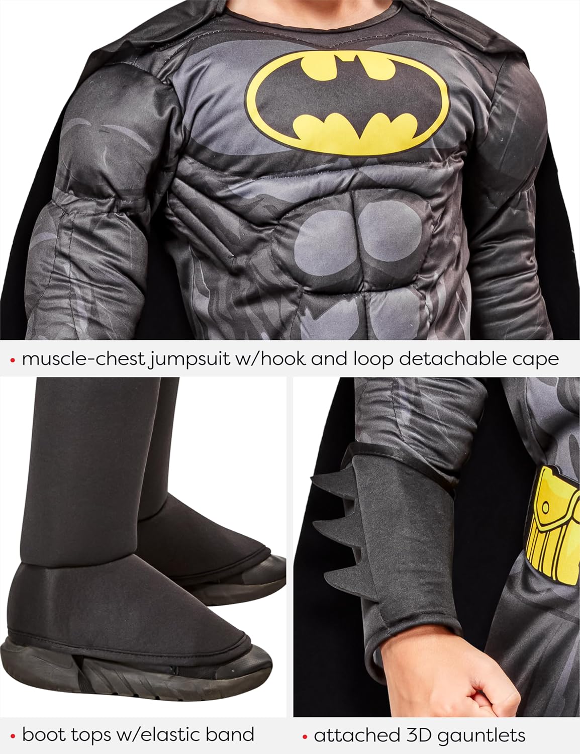 Rubie's Costume Boys DC Comics Deluxe Batman Costume