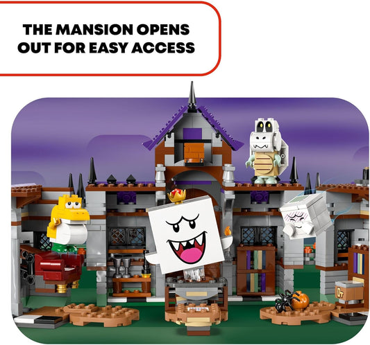 LEGO Super Mario King Boo's Haunted Mansion - Building Toy for Kids Ages 8+ - Mario Toy W/ 4 Minifigures - Gift for Boys, Girls, & Gamers - 71436